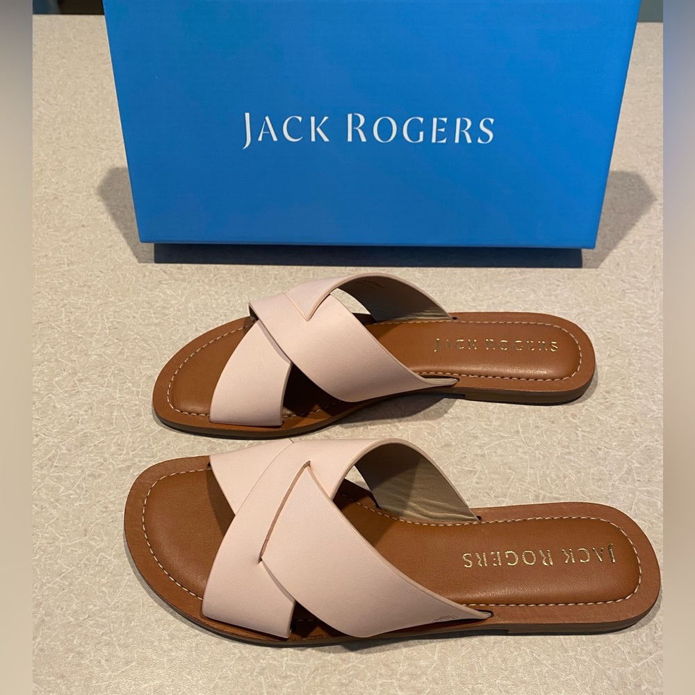 Jack Roger’s Blush Sandals- Size 8